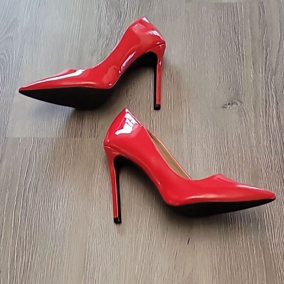 fereshte Patent Red Stiletto High Heels Women's Size 8 - Picture 4 of 8